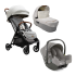 Carucior 3 in 1 pentru copii Joie Parcel Signature, Oyster cu landou Ramble XL Oyster si Scoica auto I-SNUG 2 Pebble - 1