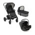 Carucior 3 in 1 pentru copii Joie Chrome, multifunctional, cu landou si scoica I-SNUG 2, Shale - 14