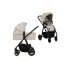 Бебешка количка 2 в 1 Lionelo Amber PLUS, с аксесоари, 0 - 22 кг, Бежов пясък - 1