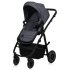 Бебешка количка 2 в 1 Lionelo Amber PLUS, с аксесоари, 0 - 22 кг, Gray Graphite - 4
