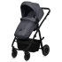 Бебешка количка 2 в 1 Lionelo Amber PLUS, с аксесоари, 0 - 22 кг, Gray Graphite - 5