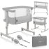 Lionelo Aurora βρεφική κούνια, co-sleeper, 3 σε 1, 0 - 9 kg, ανοιχτό γκρι - 16