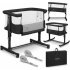 Lionelo Aurora βρεφική κούνια, co-sleeper, 3 σε 1, 0 - 9 kg, Grey Graphite - 16