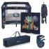 Детска кошара Lionelo Bonnie, компактно сгъваема, 100 x 100, Blue Navy - 13