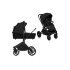 Carucior sport pentru copii Lionelo Mika 2 in 1 PLUS, cu landou si accesorii, Black Onyx - 2
