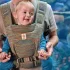 Premium πορτ μπεμπέ Ergobaby Aerloom 0 - 3 ετών, Seagrass Green - 3