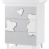 Детски скрин Italbaby Matisse, колекция Boutique, три чекмеджета, с матрак и корито - Bianco-Grey - 1