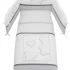 Спален комплект Pony Italbaby Matisse, колекция Boutique, четири части, изработен от памук - 2