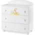 Детски скрин Italbaby Fiocco Gina, колекция Trendy, три чекмеджета, масивен бук - Bianco - 1
