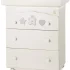 Детски скрин Italbaby Baby Re, колекция Trendy, три чекмеджета, с матрак и корито - Bianco - 1