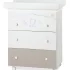 Italbaby Popstar Dresser Trendy Collection за деца, три чекмеджета, с матрак и корито - Choco - 1