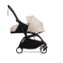 Количка за новородено STOKKE YOYO³, с багажник за новородено - Bonpoint Beige, с черна рамка - 2