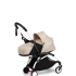 Количка за новородено STOKKE YOYO³, с багажник за новородено - Bonpoint Beige, с бяла рамка - 1