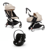 Детска количка 3 в 1 STOKKE YOYO³, с пакет за новородено, столче за кола и цветен пакет - Bonpoint, с бяла рамка - 1