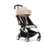 Carucior 2 in 1 pentru copii STOKKE YOYO³, cu pachet nou nascut si pachet de culoare - Bonpoint Beige, cu cadru White - 1