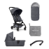 Pachet promotional 2 in 1 Joolz Aer +, cu sac pentru carucior, protectie de ploaie si bara de protectie, Stone Grey - 1