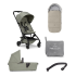 Pachet promotional 2 in 1 Joolz Aer +, cu sac pentru carucior, protectie de ploaie si bara de protectie, Sage Green - 1