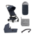 Pachet promotional 2 in 1 Joolz Aer +, cu sac pentru carucior, protectie de ploaie si bara de protectie, Navy Blue - 1
