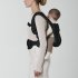 Marsupiu pentru bebelusi, Cybex Coya Bouclé, ergonomic, elegant, Stone Black - 8