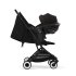 Βρεφικό καρότσι CYBEX Orfeo, εργονομικό, νέα έκδοση, Magic Black με Μαύρο σκελετό - 6