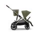Carucior sport dublu Cybex Gazelle S, pentru copii, compact, varianta noua - Moss Green - 1