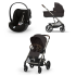 Carucior 3 in 1 Balios S Lux pentru copii, cu landou si scoica auto Cloud G Plus - Chocolate Brown cu cadru Taupe - 1