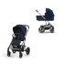 Carucior 2 in 1 Balios S Lux pentru copii, cu landou - Ocean Blue cu cadru Silver - 1