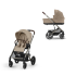 Carucior 2 in 1 Balios S Lux pentru copii, cu landou - Stormy Blue cu cadru Taupe - 15