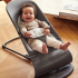 Детски люлеещ се стол BabyBjorn Balance Soft, с плетен плат, тъмносив - 3