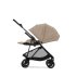 Cybex Melio Carbon Детска количка 3 в 1, модерна, с кош за носене и черупка Cloud G Plus, цвят Almond Beige - 7