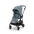Cybex Melio Carbon Детска количка 3 в 1, модерна, с кош за носене и черупка Cloud G Plus, цвят Stormy Blue - 2