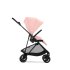 Cybex Melio Carbon Детска количка 3 в 1, модерна, с кош за носене и черупка Cloud G Plus, цвят Candy Pink - 6