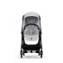 Cybex Melio Carbon Детска количка 2 в 1, модерна, с кош за носене, Fog Grey - 3