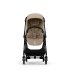 Cybex Melio Carbon Детска количка 2 в 1, модерна, с кош за носене, цвят Almond Beige - 3