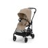 Cybex Melio Carbon Детска количка 2 в 1, модерна, с кош за носене, цвят Almond Beige - 2