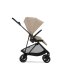 Cybex Melio Carbon Детска количка 2 в 1, модерна, с кош за носене, цвят Almond Beige - 4