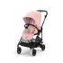 Cybex Melio Carbon Детска количка 2 в 1, модерна, с кош за носене, цвят Candy Pink - 2