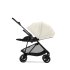 Cybex Melio Carbon Детска количка 2 в 1, модерна, с кош за носене, Canvas White - 6