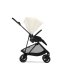 Cybex Melio Carbon Детска количка 2 в 1, модерна, с кош за носене, Canvas White - 5