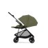 Cybex Melio Carbon Детска количка 2 в 1, модерна, с кош за носене, цвят Moss Green - 7
