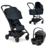 Carucior 3 in 1 Joolz Aer 2, cu landou si scoica auto Baby Safe PRO Style, Dark navy blue - 1