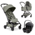 Carucior 3 in 1 Joolz Aer 2, cu landou si scoica auto Baby Safe PRO Style, Sage green - 1