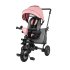 Tricicleta pentru copii Lionelo Tris, ultrapliabila, rotire 360°, Rose/Grey - 3