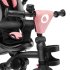 Tricicleta pentru copii Lionelo Tris, ultrapliabila, rotire 360°, Rose/Grey - 9
