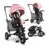 Tricicleta pentru copii Lionelo Tris, ultrapliabila, rotire 360°, Rose/Grey - 14