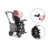 Tricicleta pentru copii Lionelo Tris, ultrapliabila, rotire 360°, Rose/Grey - 15
