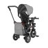 Tricicleta pentru copii Lionelo Tris, ultrapliabila, rotire 360°, Stone Grey - 8