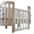 Овално бебешко креватче Italbaby, колекция Evoc, изработено от масивна букова дървесина, еволюционно - 1