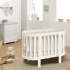Patut pentru copii oval Italbaby, colectia Evoc, din lemn masiv de fag, evolutiv - 9
