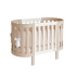 Patut pentru copii oval Italbaby, colectia Evoc, din lemn masiv de fag, evolutiv - 10